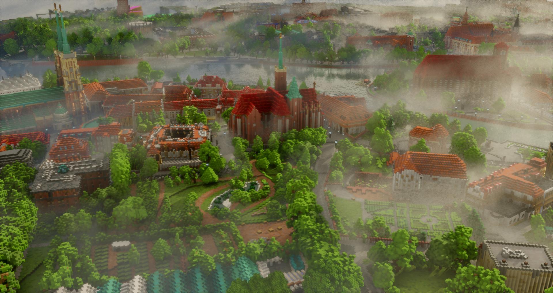 Bydgoszcz odtworzono w Minecraft w skali 1:1 - Build The Earth Poland