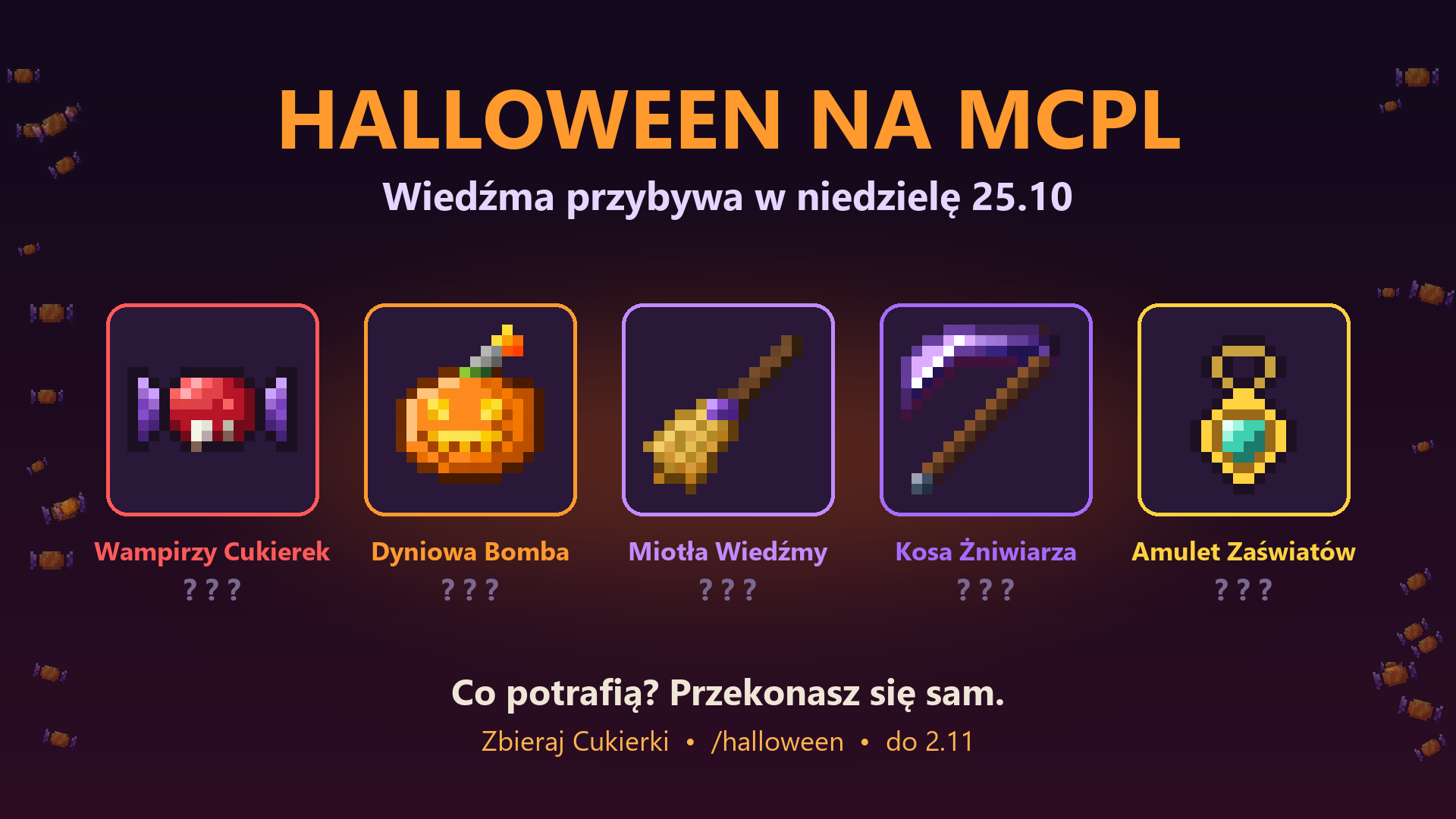 Halloween na serwerze minecraft.pl: Wiedźma i eventówki