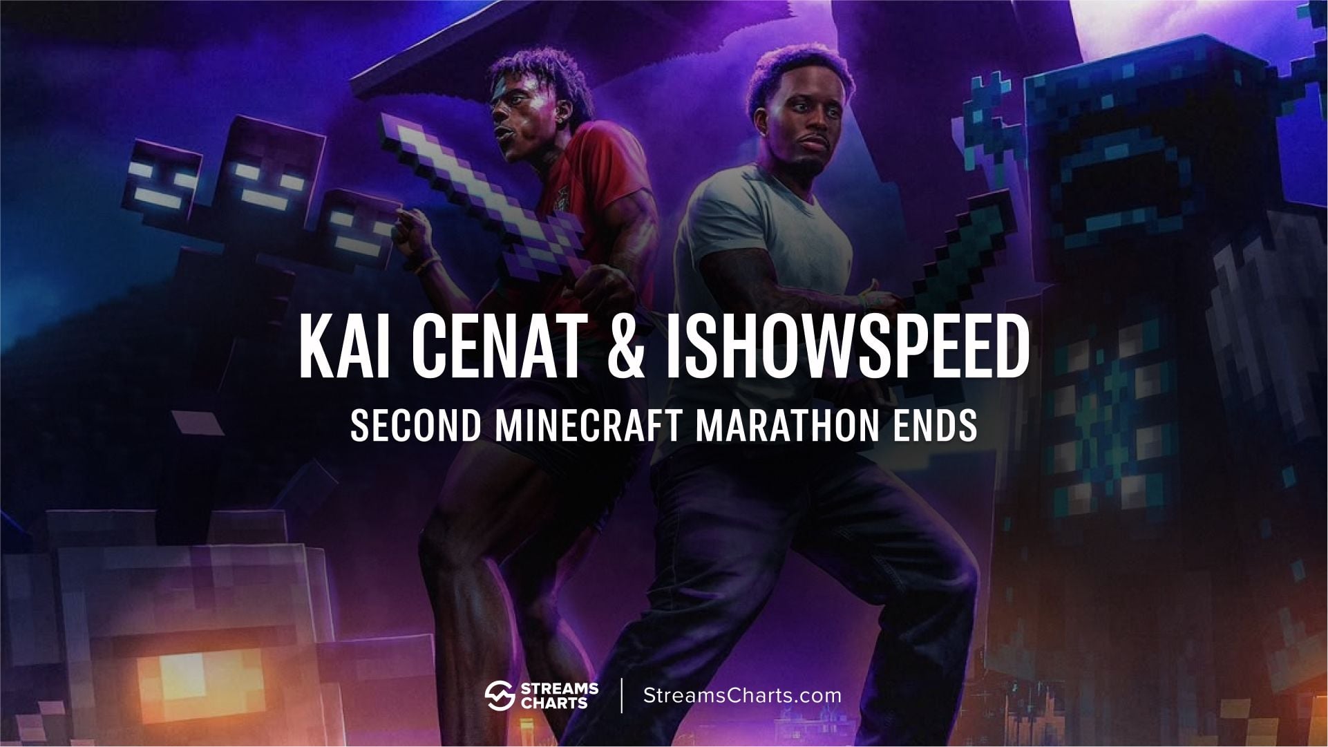 Kai Cenat i IShowSpeed ruszyli z maratonem Minecraft Hardcore