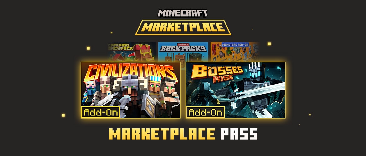 Marketplace Pass i Realms Plus: październikowa oferta Minecrafta