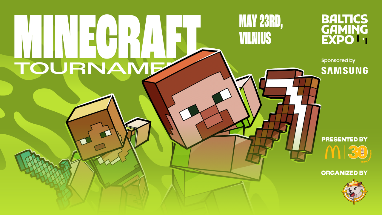 MATCHPOINT na Baltics Gaming Expo 2026 — 1000 € w turnieju Minecraft w Wilnie