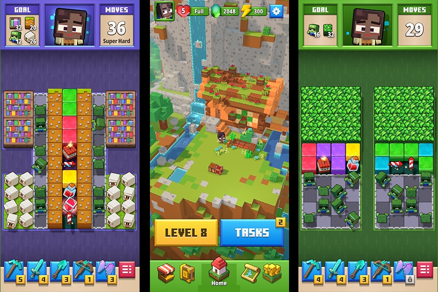 Minecraft Blast: testy gry puzzle trafiają do Kanady i Australii