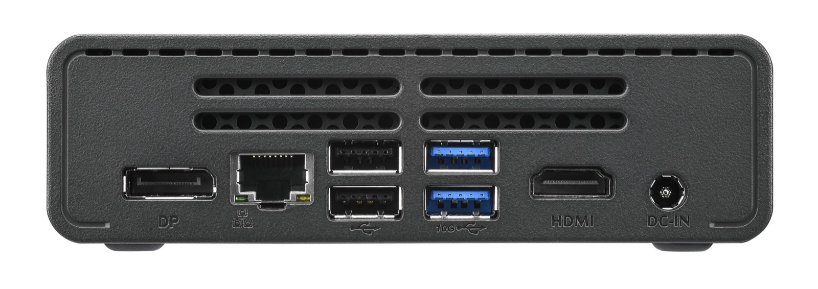 Panel ze złączami USB i wyjściami obrazu w mini PC