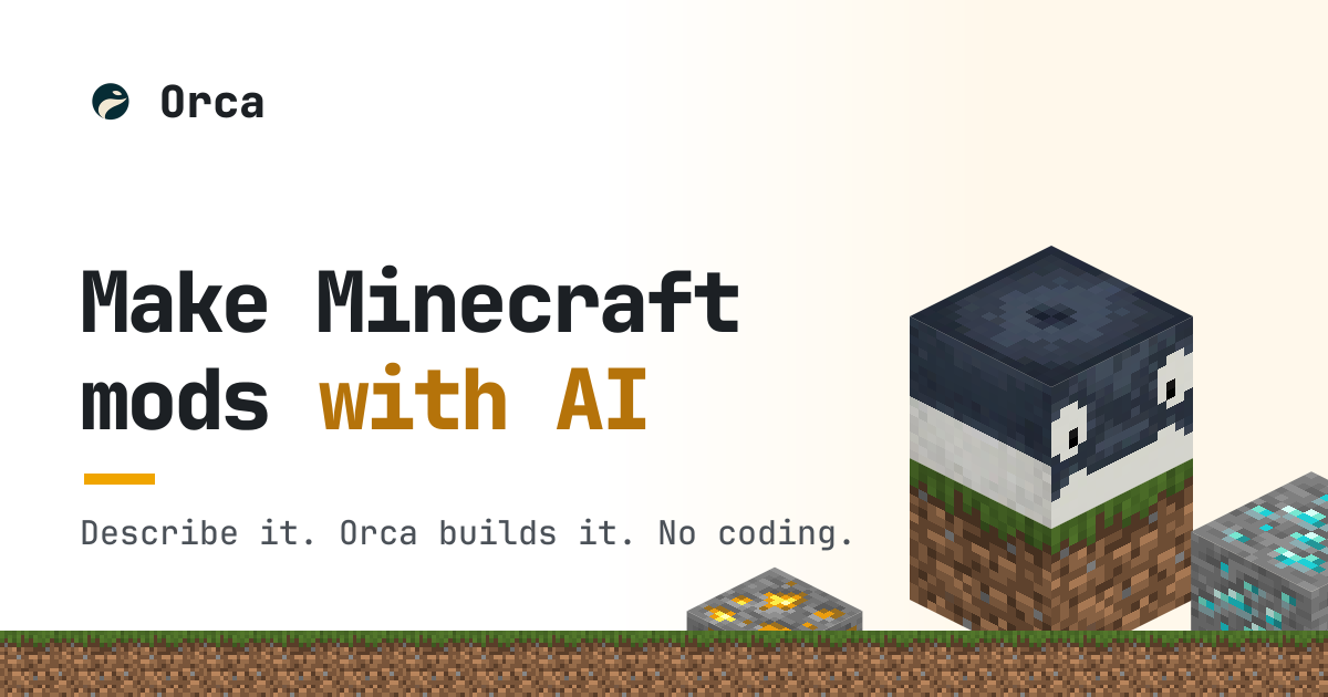 Orca Client: opisz mod, a AI zbuduje go do Minecrafta