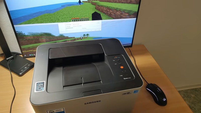Serwer Minecrafta uruchomiony na drukarce Samsunga