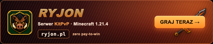 RYJON - nowy polski serwer KitPvP na Minecraft 1.21.4, graj na ryjon.pl