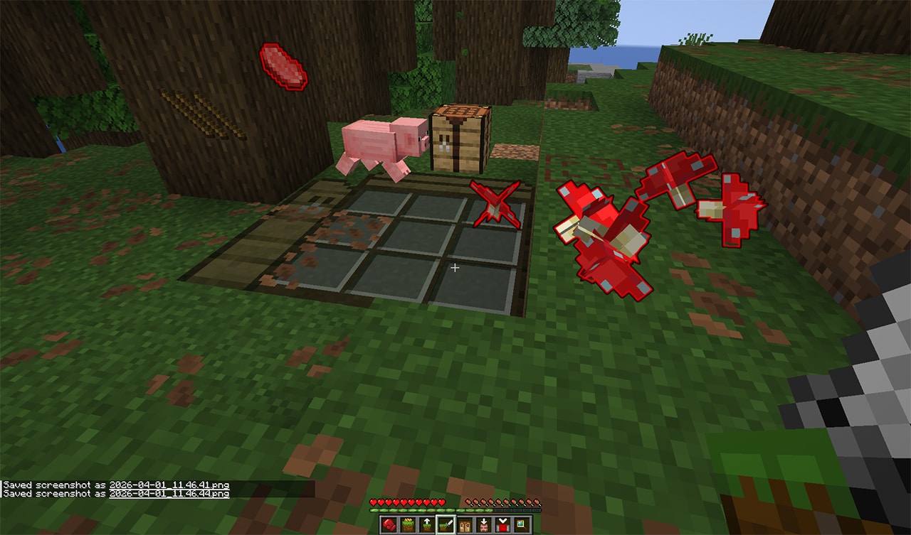 Siatka rzemieślnicza na ziemi z przedmiotami rozsypanymi wokół