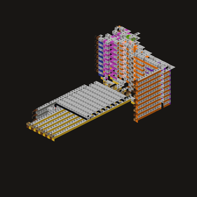 Podgląd schematyki: 8-bitowe ALU (redstone)