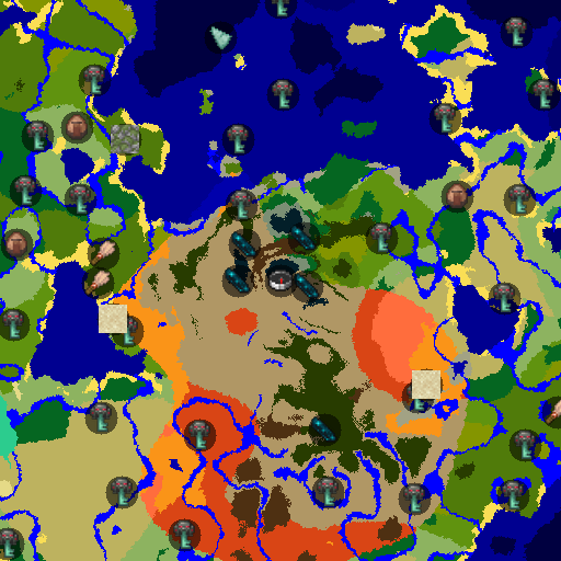 Mapa biomów seeda Minecraft -1494069176380161875 - Bezkresne doliny mesy