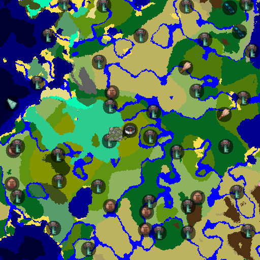 Mapa biomów seeda Minecraft 144919489830835999 - Cztery Komnaty Prób w Bambusowej Dżungli