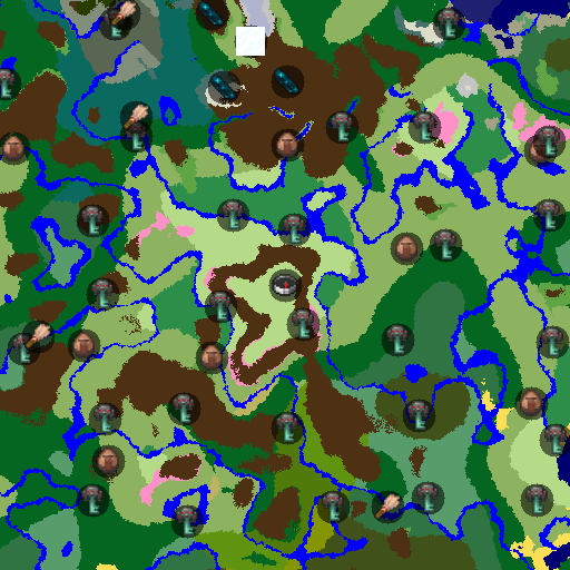 Mapa biomów seeda Minecraft -4475792576490886961 - Dolina Wzorzystych Wiśni