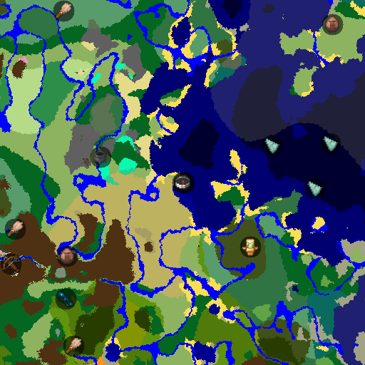 Mapa biomów seeda Minecraft 6597289620563351353 - Dwie twierdze pod spawnem