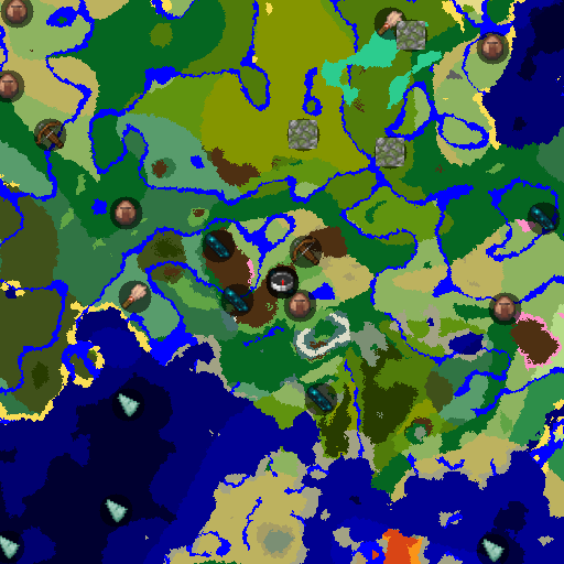 Mapa biomów seeda Minecraft 562949967439464 - Fuzja Jaskiń Naciekowych i Głębokiej Ciemności pod spawnem