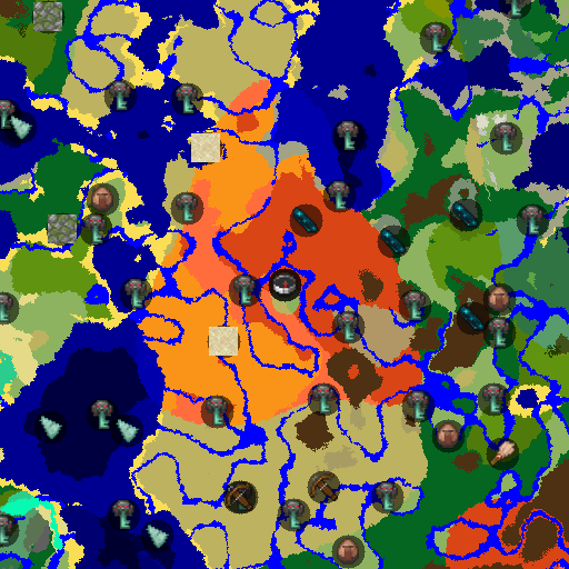 Mapa biomów seeda Minecraft 2506022324 - Górnicza wioska na skraju pustkowi
