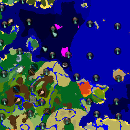 Mapa biomów seeda Minecraft 5374691412471917055 - Grzybowa wyspa z wąwozem