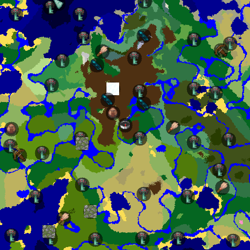 Mapa biomów seeda Minecraft -3899835130120818196 - Idealna Wioska pod Budowę