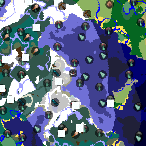 Mapa biomów seeda Minecraft -8539506224916838806 - Komnata Głębokiej Ciemności pod nawisem terenu