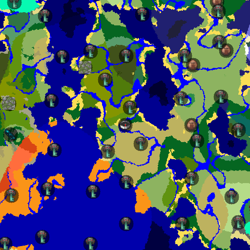 Mapa biomów seeda Minecraft 6790734861381482413 - Kuźnia z Diamentami i Jeziorem Lawy