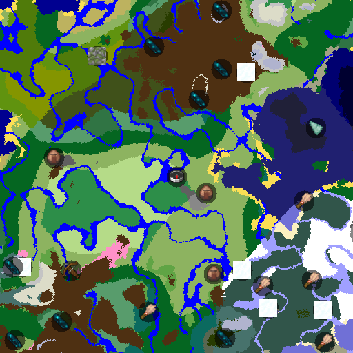 Mapa biomów seeda Minecraft 583779195398851081 - Kwiecisty las nad zatoką