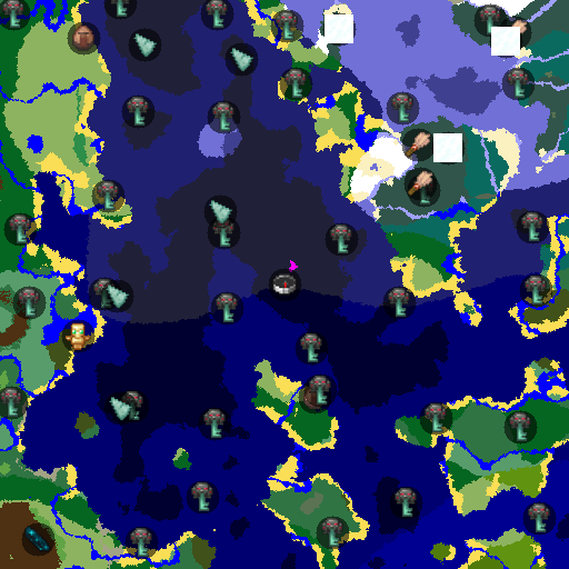 Mapa biomów seeda Minecraft 6898347542499848047 - Nadmorska rezydencja przy spawnie