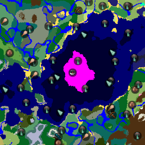 Mapa biomów seeda Minecraft -8936702305531883130 - Ogromna grzybowa wyspa przy spawnie