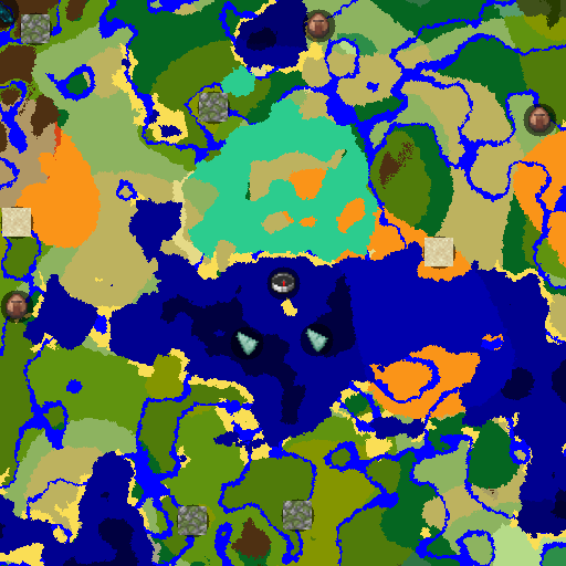 Mapa biomów seeda Minecraft -455160826619052138 - Olbrzymie namorzyny po horyzont