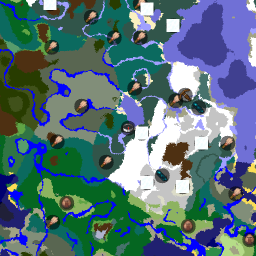 Mapa biomów seeda Minecraft 2857783153245770909 - Pięć ruin szlaku - archeologiczny raj