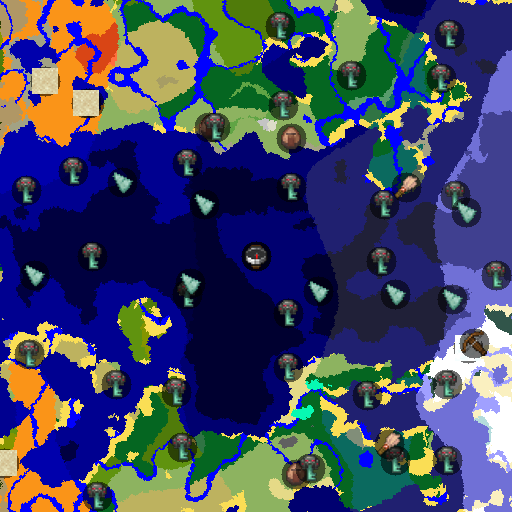 Mapa biomów seeda Minecraft -2867948536818844204 - Prywatna Wyspa z Wioską
