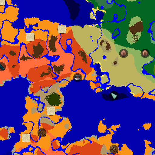 Mapa biomów seeda Minecraft 561020403997915005 - Pustynna trasa do fortecy Netheru