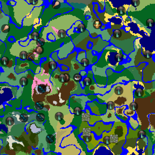 Mapa biomów seeda Minecraft -2519444364407281220 - Rabusie na Szczycie Świata