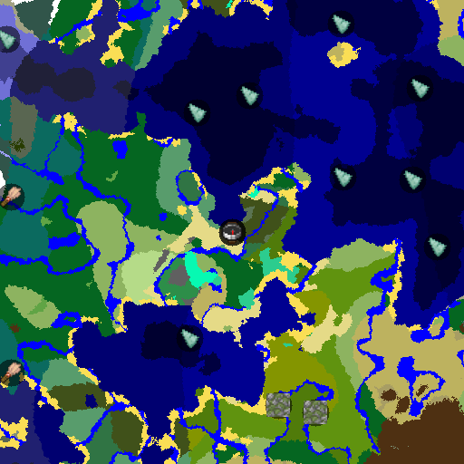 Mapa biomów seeda Minecraft 8597934643884348685 - Rezydencja na Wysokości