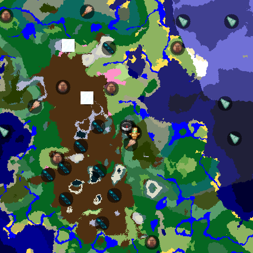 Mapa biomów seeda Minecraft 6673490222833072774 - Rezydencja na Zboczu Góry