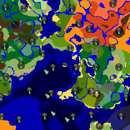 Mapa biomów seeda Minecraft 3396869340404918580 - Rezydencja przy świątyni w dżungli