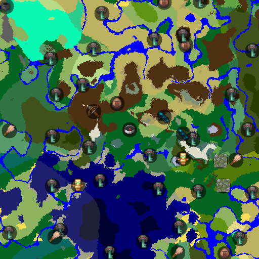 Mapa biomów seeda Minecraft -9200643305361595395 - Rezydencja w zamarzniętych szczytach