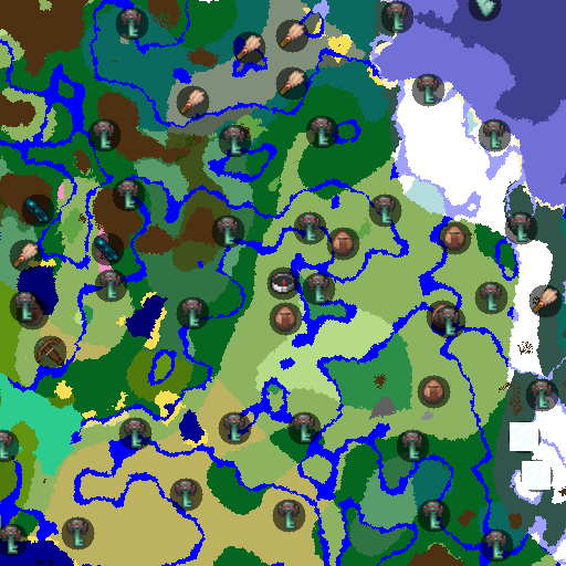 Mapa biomów seeda Minecraft 2643542272131503067 - Równiny z Portalem na Spawnie
