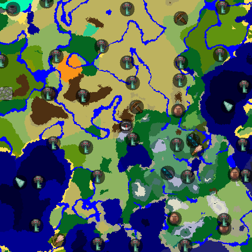 Mapa biomów seeda Minecraft 11032889 - Różowa Wioska na Sawannie