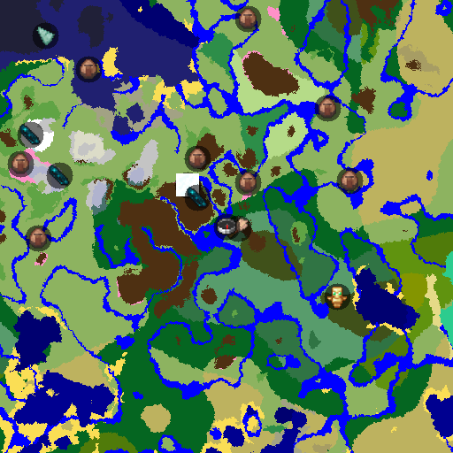 Mapa biomów seeda Minecraft -2082170392120872308 - Ruiny wrośnięte w brzozę