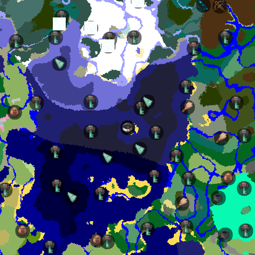 Mapa biomów seeda Minecraft -2621657933082943030 - Samotna wioska na oceanie