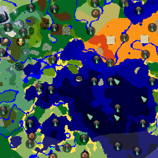 Mapa biomów seeda Minecraft 5543887985273837770 - Samotny posterunek w dżungli