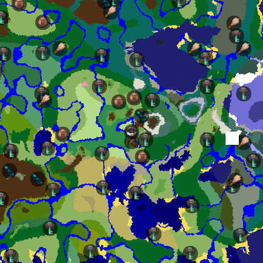 Mapa biomów seeda Minecraft 4009 - Seed 4009 - Kwietny Las nad Głęboką Ciemnością