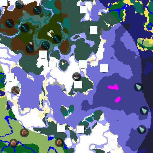 Mapa biomów seeda Minecraft -4990892028200174228 - Sto sześćdziesiąt siedem miast (Large Biome)