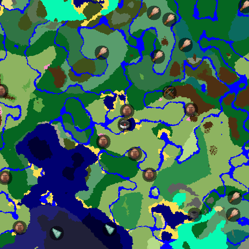 Mapa biomów seeda Minecraft -3201134255267168539 - Trzy równinne wioski i jaskinie naciekowe