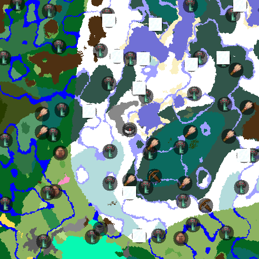 Mapa biomów seeda Minecraft 310857020810272344 - Twierdza pod Komnatą Prób