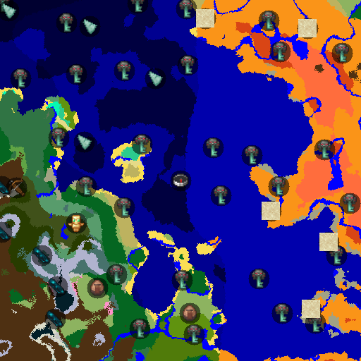Mapa biomów seeda Minecraft -6542427500181432213 - Twierdza ukryta w Antycznym Mieście
