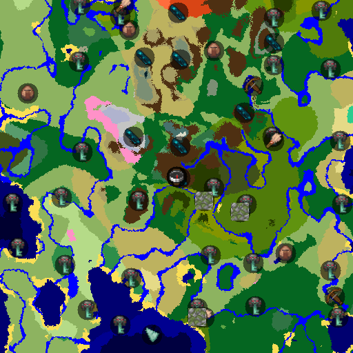 Mapa biomów seeda Minecraft 4419157255663394396 - Wejście do ukrytej metropolii