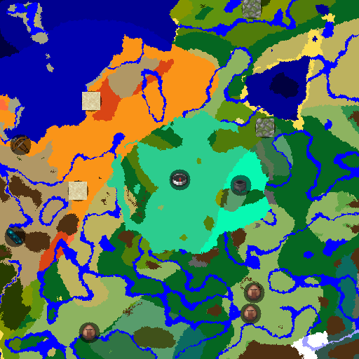 Mapa biomów seeda Minecraft 28000016 - Wielkie namorzyny pełne żab