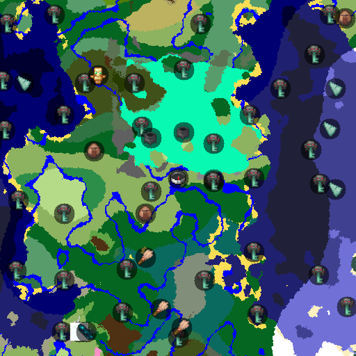 Mapa biomów seeda Minecraft 7196303038988998513 - Wioska na Komnacie Prób