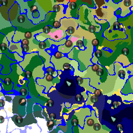 Mapa biomów seeda Minecraft 437241185583693582 - Wioska nad monumentem oceanicznym