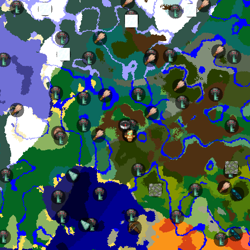 Mapa biomów seeda Minecraft 37021689 - Wioska przy Bladym Ogrodzie