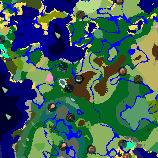 Mapa biomów seeda Minecraft 19642930 - Wioska w kwitnącym wiśniowym gaju